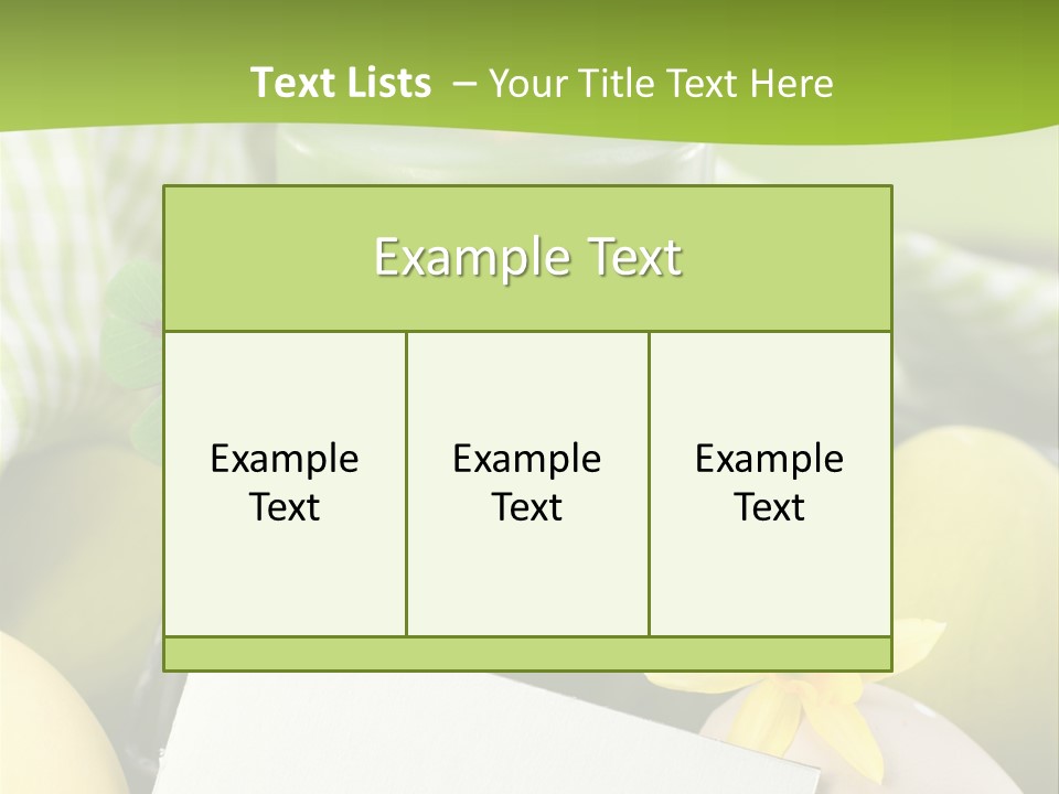 Text Dekoration Osterdeko PowerPoint Template