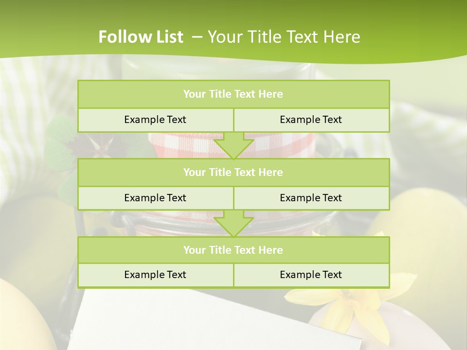 Text Dekoration Osterdeko PowerPoint Template