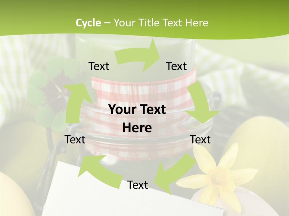 Text Dekoration Osterdeko PowerPoint Template