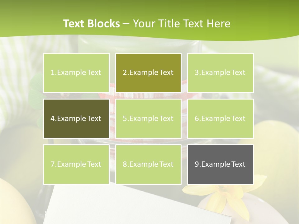 Text Dekoration Osterdeko PowerPoint Template