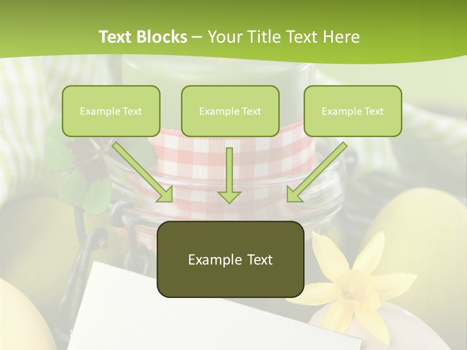 Text Dekoration Osterdeko PowerPoint Template