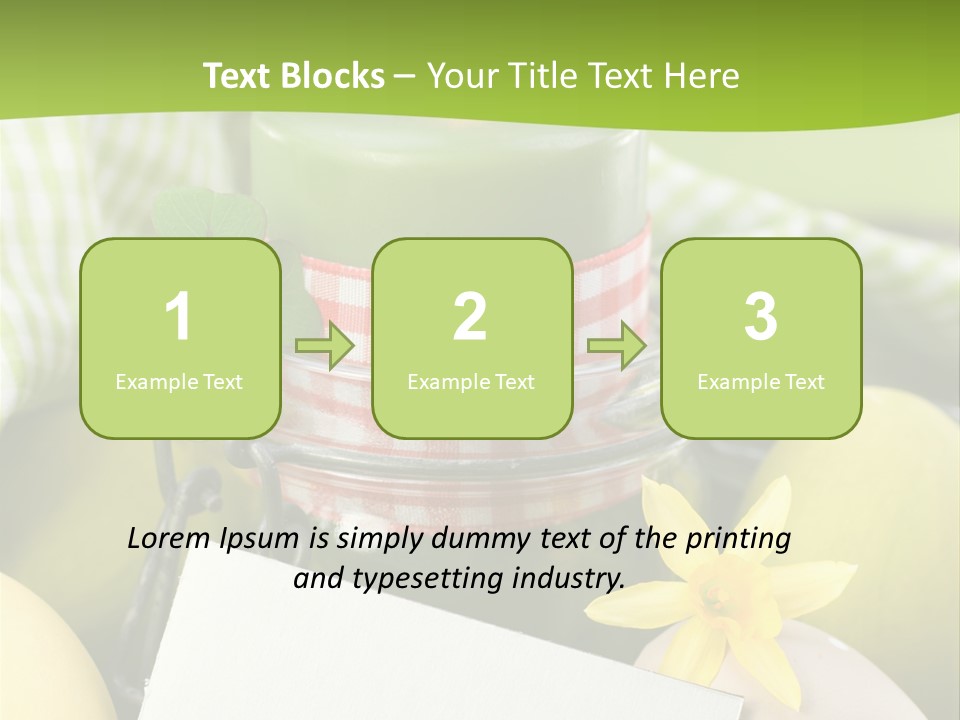 Text Dekoration Osterdeko PowerPoint Template