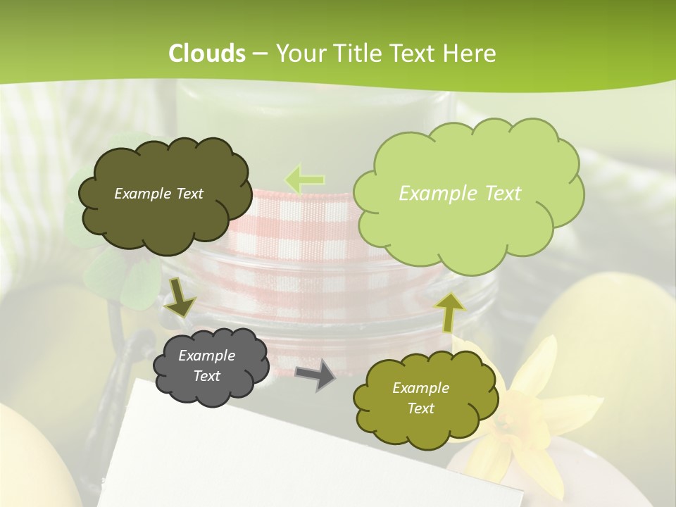 Text Dekoration Osterdeko PowerPoint Template