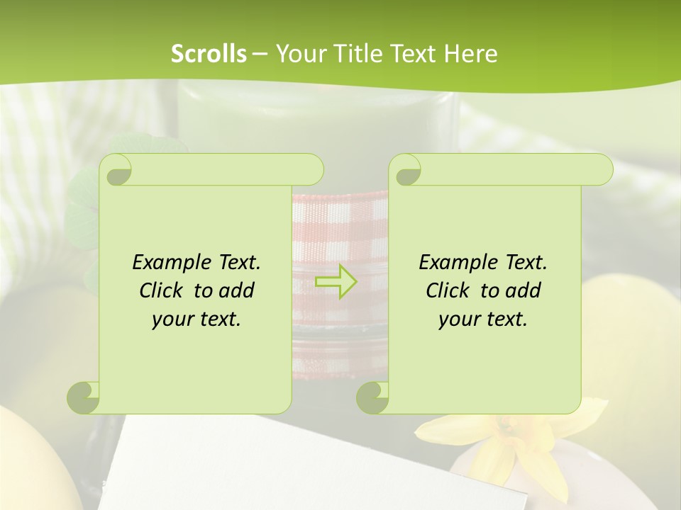 Text Dekoration Osterdeko PowerPoint Template