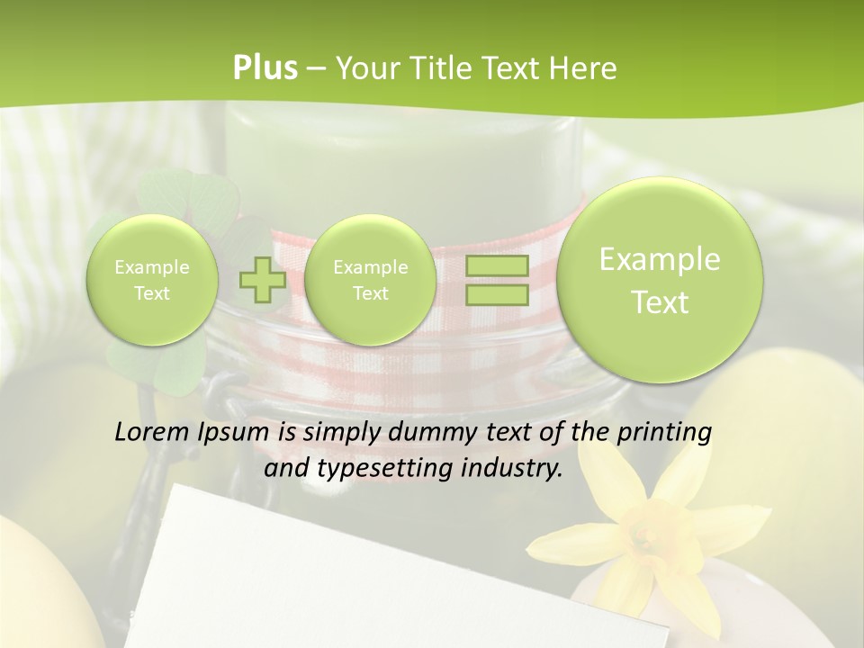 Text Dekoration Osterdeko PowerPoint Template