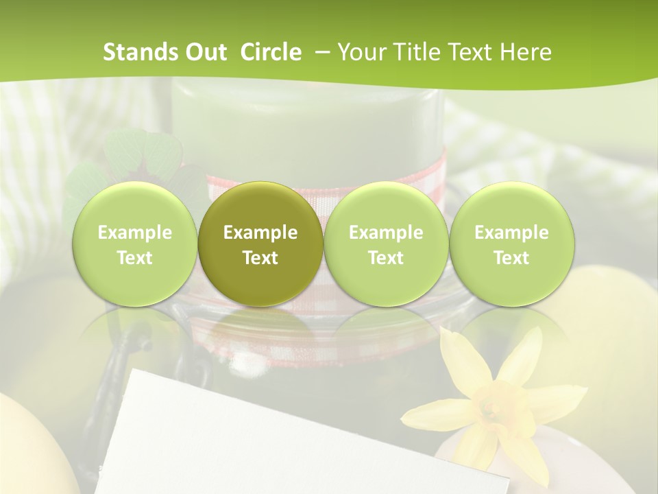 Text Dekoration Osterdeko PowerPoint Template