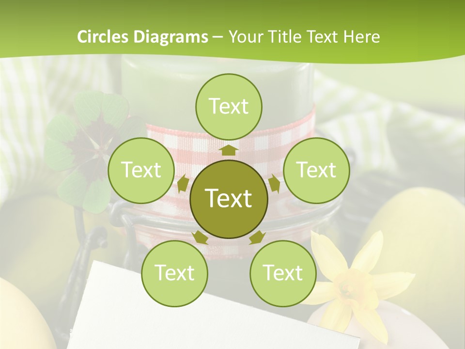 Text Dekoration Osterdeko PowerPoint Template