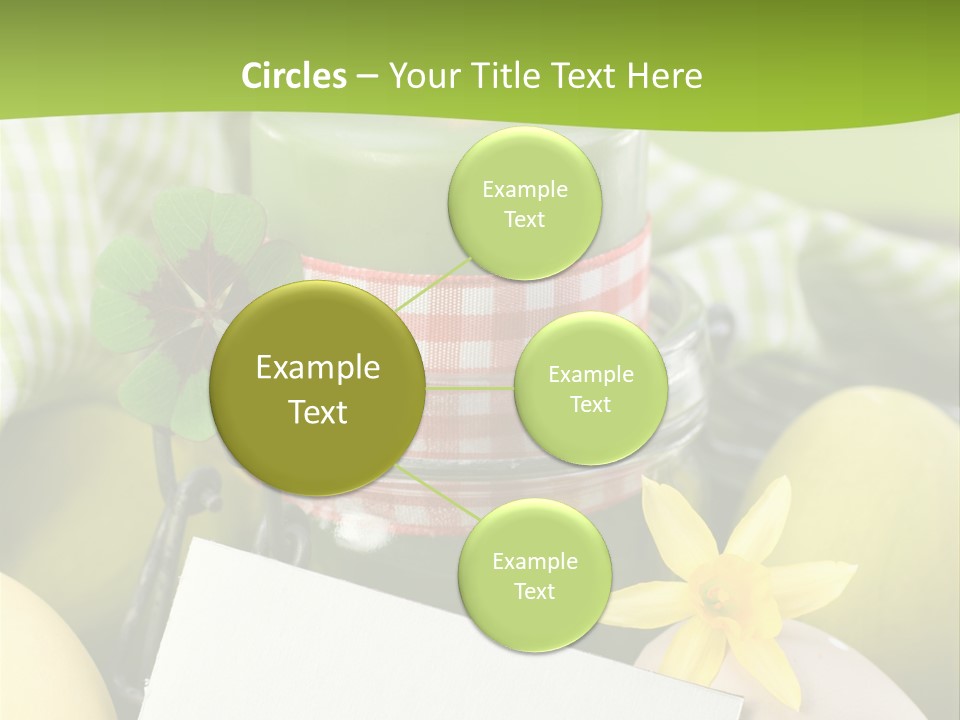 Text Dekoration Osterdeko PowerPoint Template