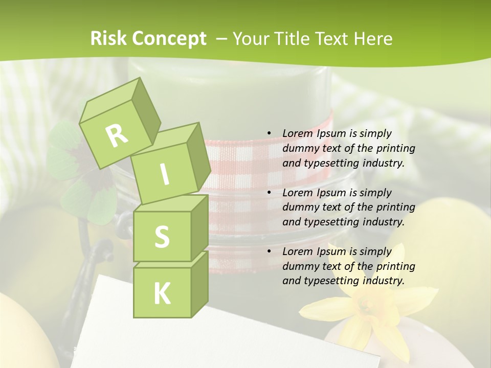 Text Dekoration Osterdeko PowerPoint Template