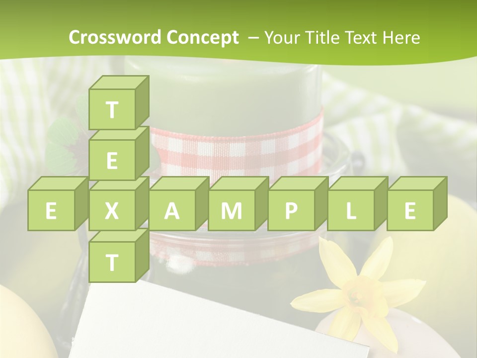 Text Dekoration Osterdeko PowerPoint Template