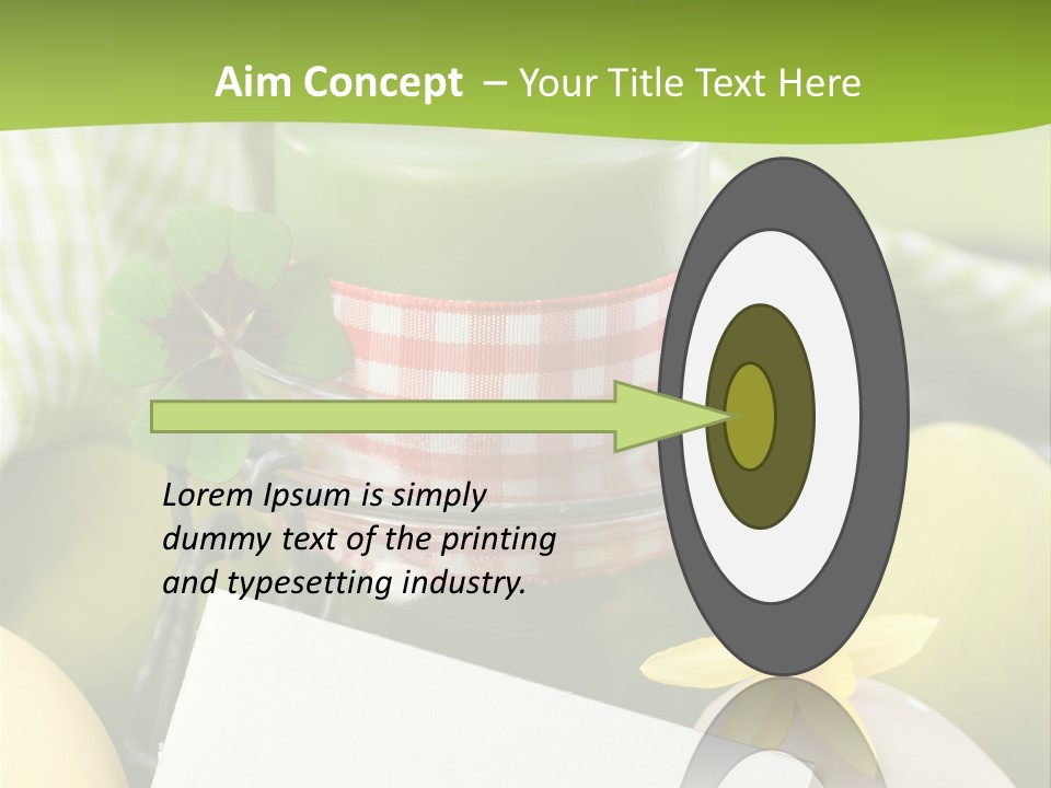 Text Dekoration Osterdeko PowerPoint Template