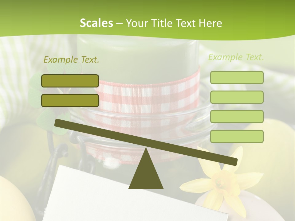 Text Dekoration Osterdeko PowerPoint Template