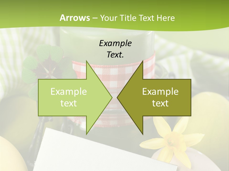 Text Dekoration Osterdeko PowerPoint Template