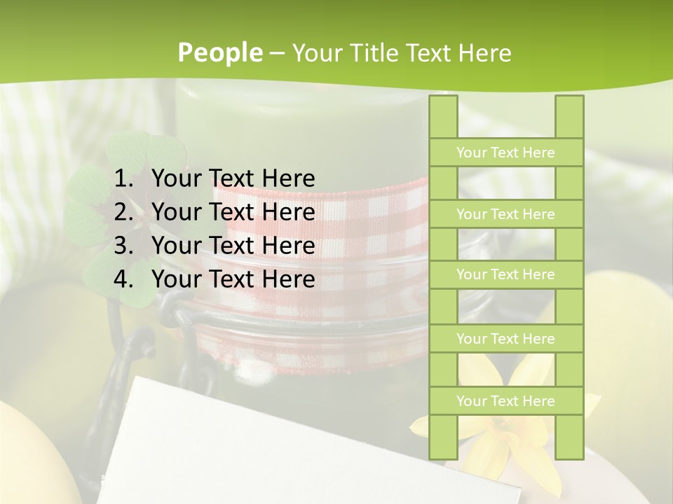 Text Dekoration Osterdeko PowerPoint Template