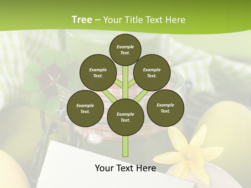 Text Dekoration Osterdeko PowerPoint Template