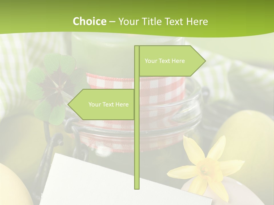 Text Dekoration Osterdeko PowerPoint Template