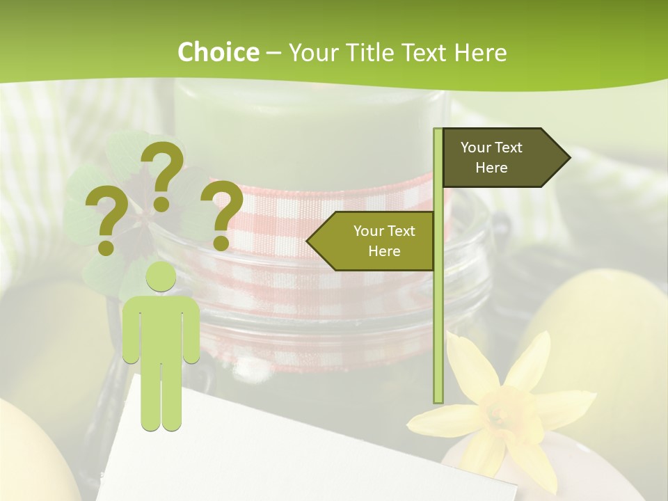 Text Dekoration Osterdeko PowerPoint Template