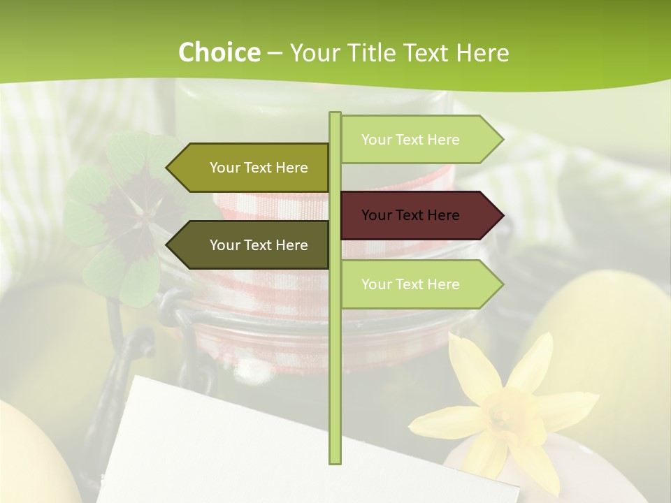 Text Dekoration Osterdeko PowerPoint Template