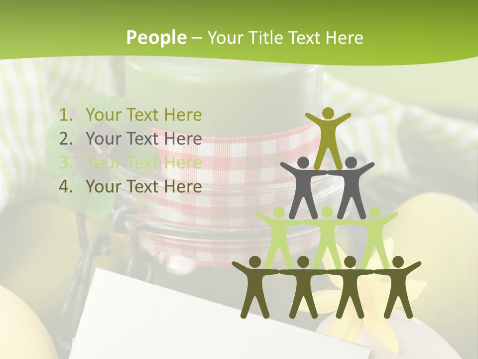 Text Dekoration Osterdeko PowerPoint Template