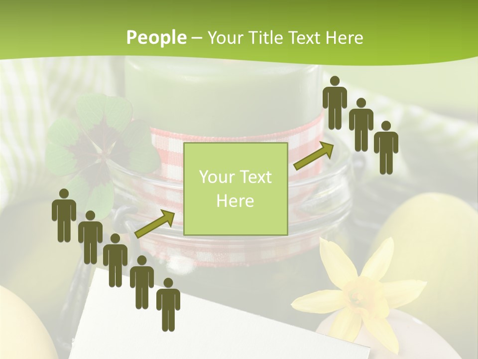 Text Dekoration Osterdeko PowerPoint Template