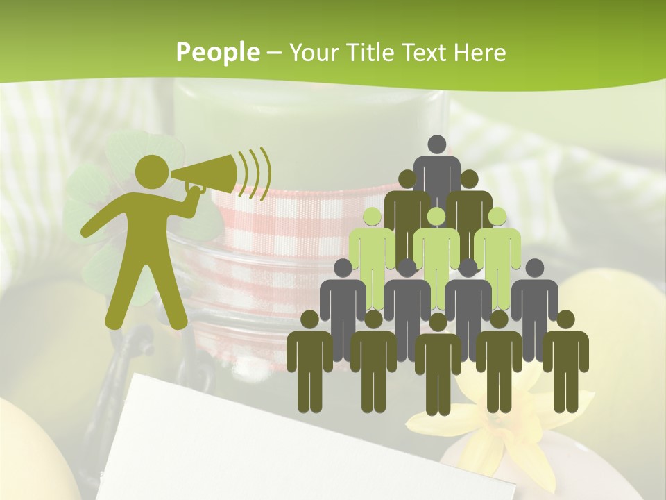 Text Dekoration Osterdeko PowerPoint Template