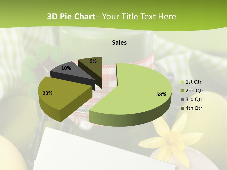 Text Dekoration Osterdeko PowerPoint Template