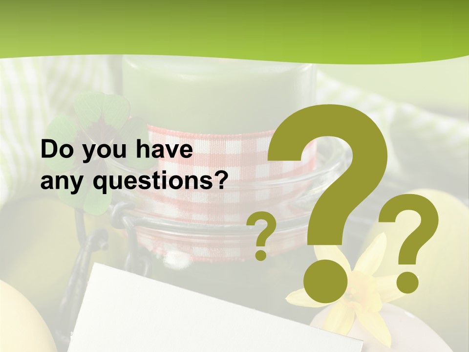 Text Dekoration Osterdeko PowerPoint Template