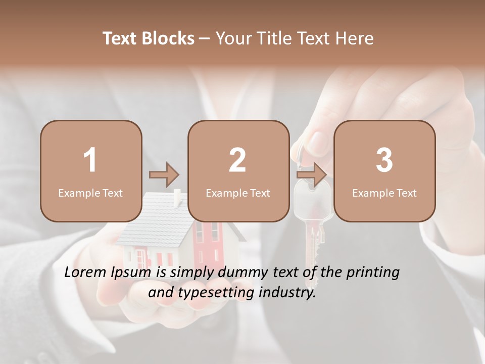 Anbieten Wohngeb Einzug PowerPoint Template
