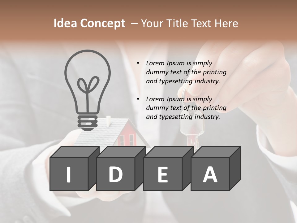 Anbieten Wohngeb Einzug PowerPoint Template