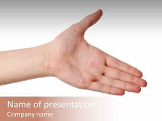 Gesture Greeting Business Sing PowerPoint Template