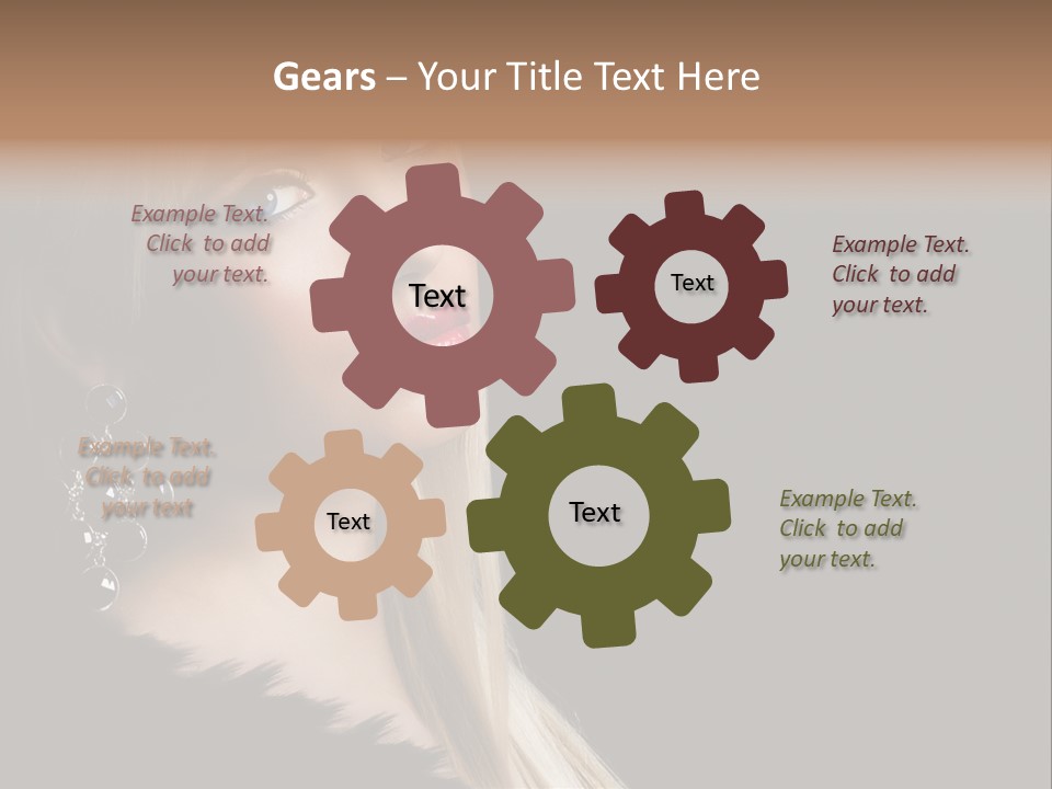 Fluffy Black Atractive PowerPoint Template