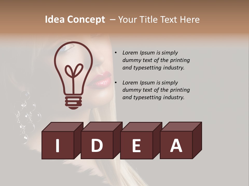 Fluffy Black Atractive PowerPoint Template