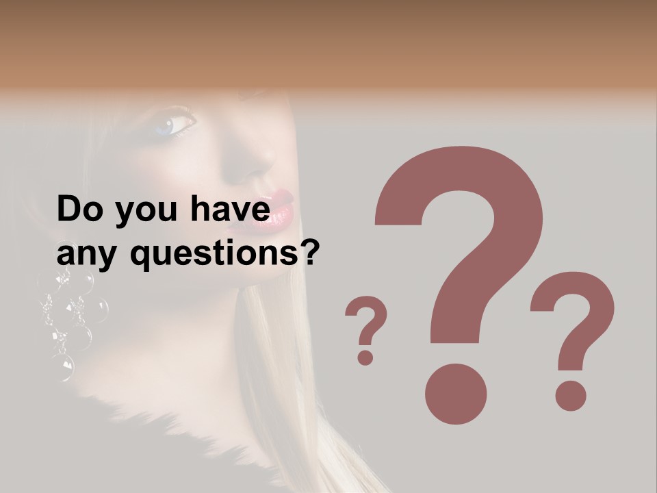 Fluffy Black Atractive PowerPoint Template