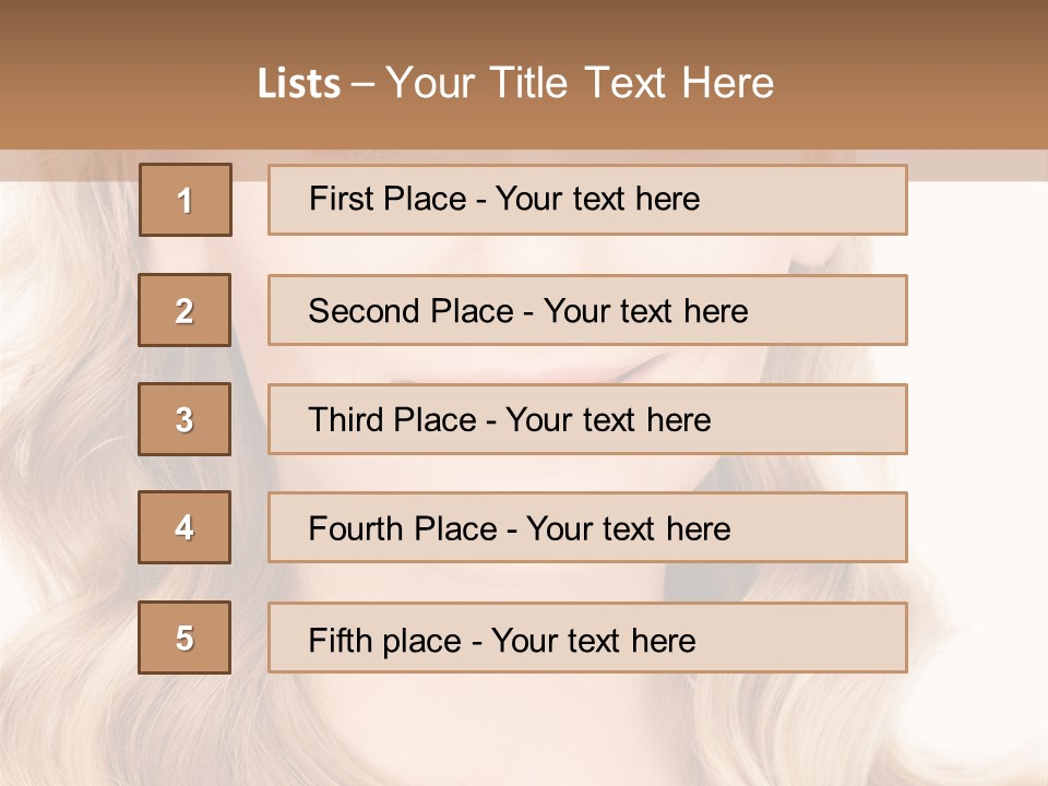 Woman Clean Happy PowerPoint Template