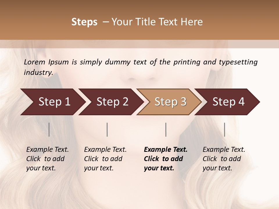 Woman Clean Happy PowerPoint Template