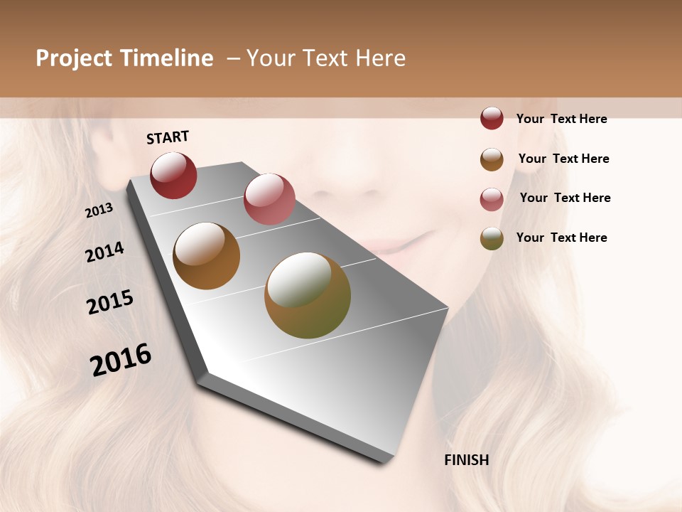 Woman Clean Happy PowerPoint Template