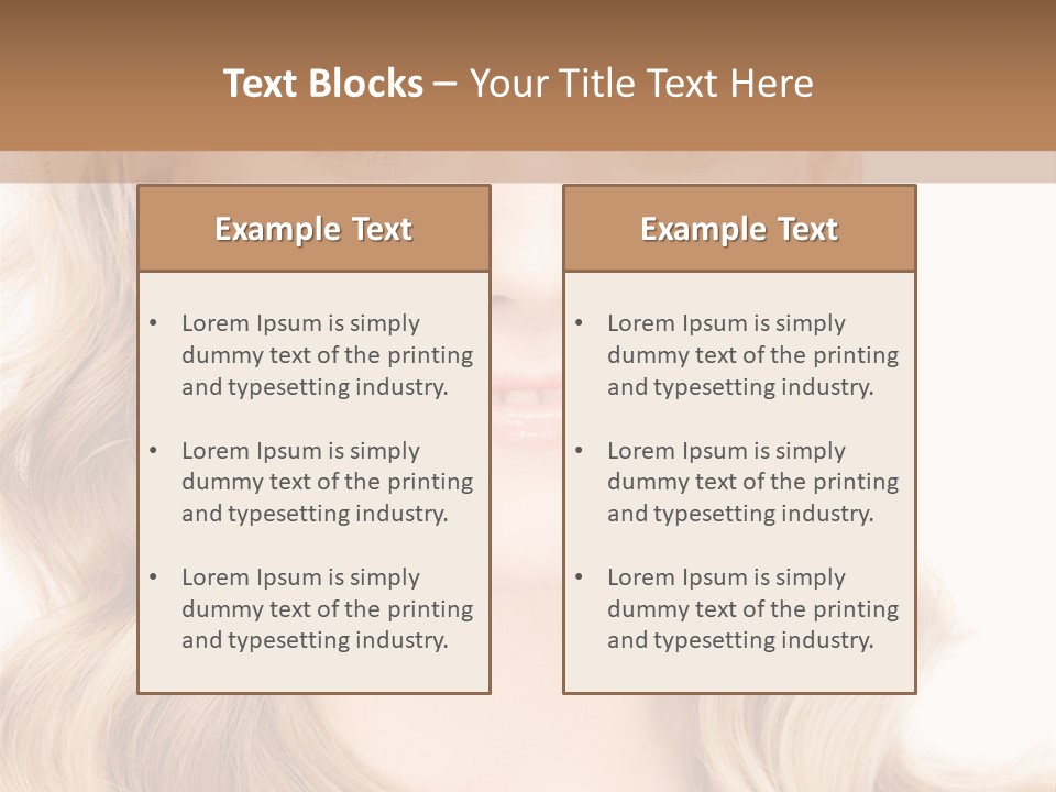 Woman Clean Happy PowerPoint Template