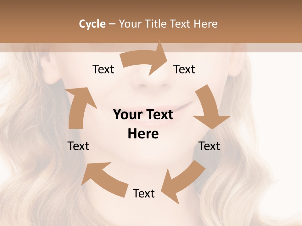 Woman Clean Happy PowerPoint Template