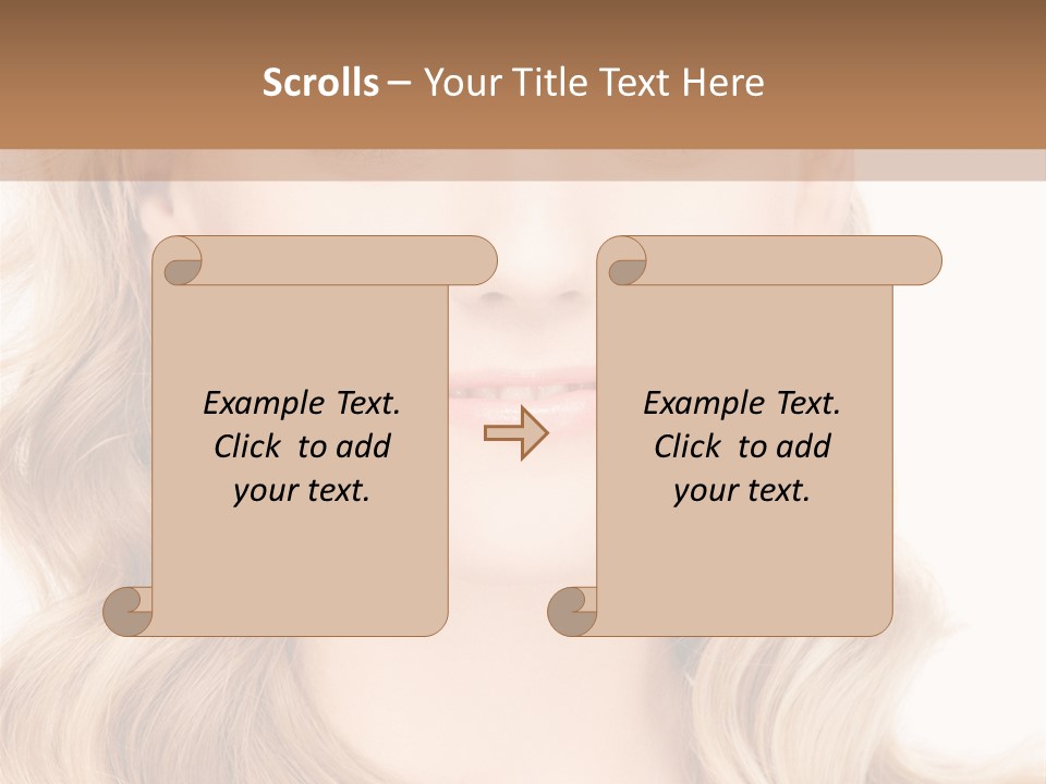 Woman Clean Happy PowerPoint Template