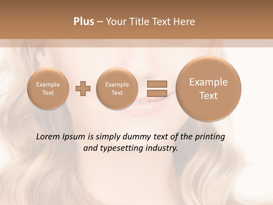 Woman Clean Happy PowerPoint Template