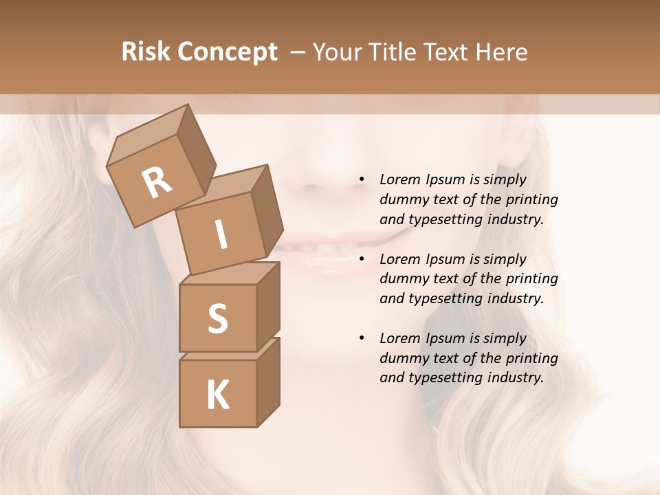 Woman Clean Happy PowerPoint Template