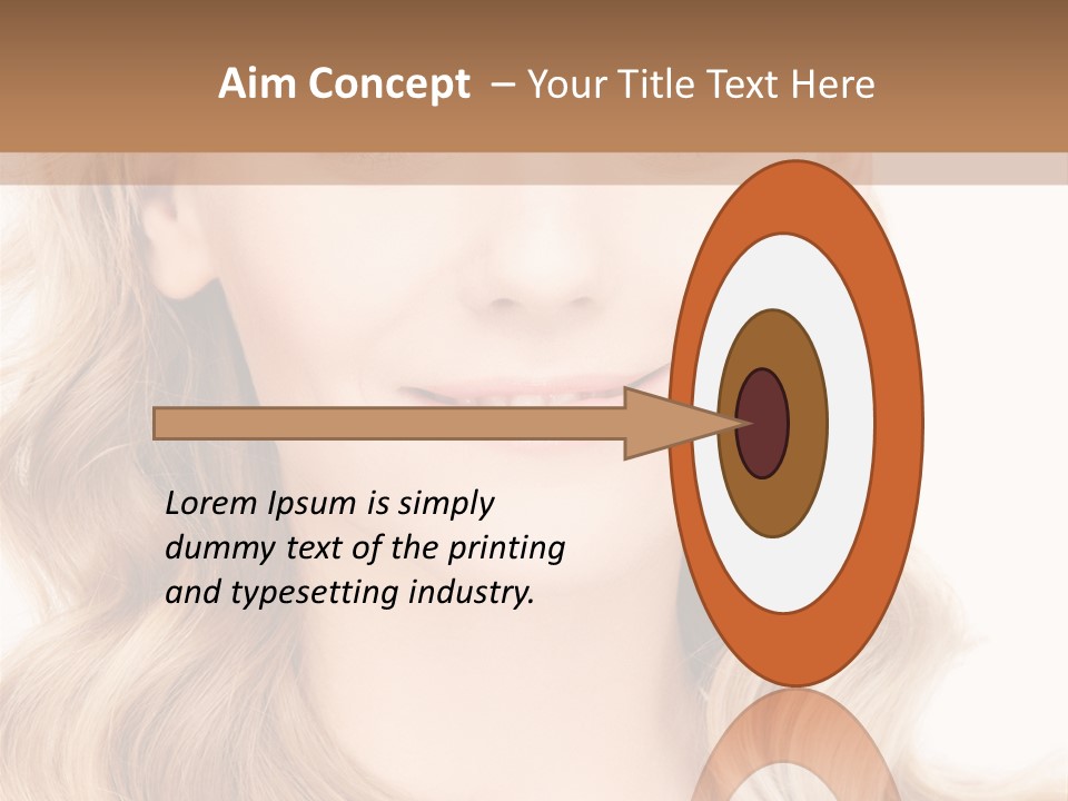 Woman Clean Happy PowerPoint Template