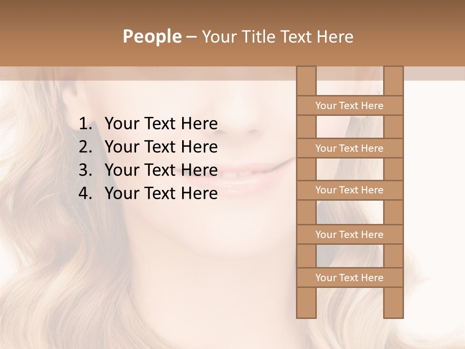 Woman Clean Happy PowerPoint Template