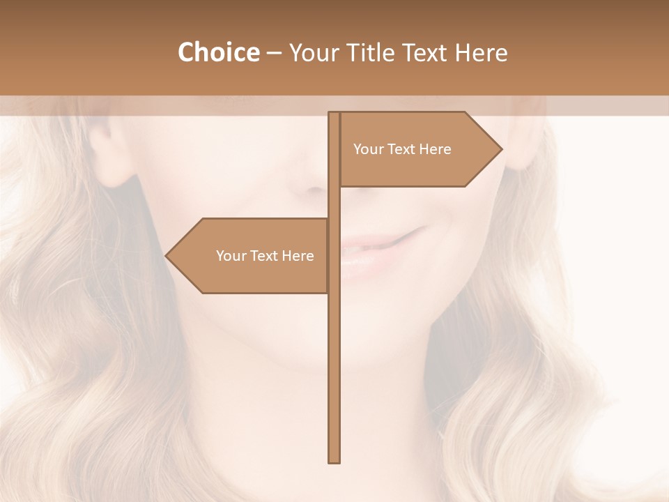 Woman Clean Happy PowerPoint Template