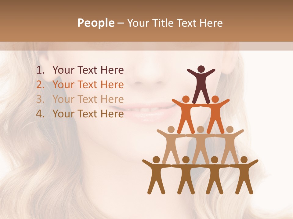 Woman Clean Happy PowerPoint Template