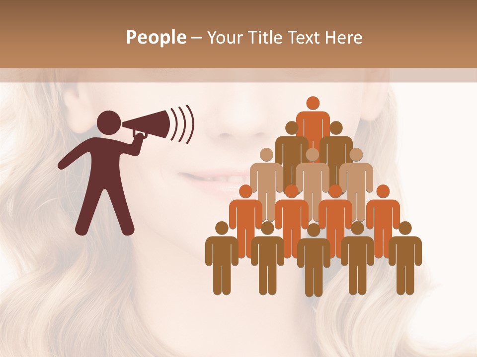 Woman Clean Happy PowerPoint Template