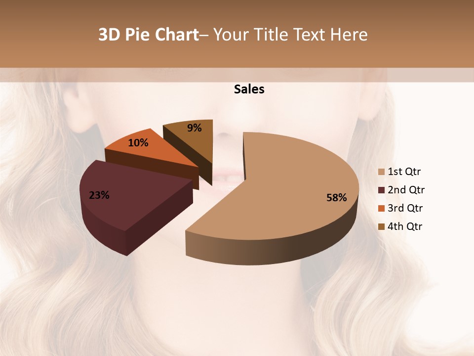 Woman Clean Happy PowerPoint Template