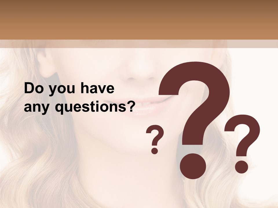 Woman Clean Happy PowerPoint Template