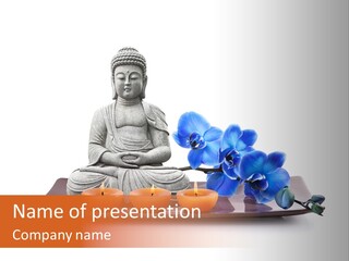 Fond Boudha Asie PowerPoint Template