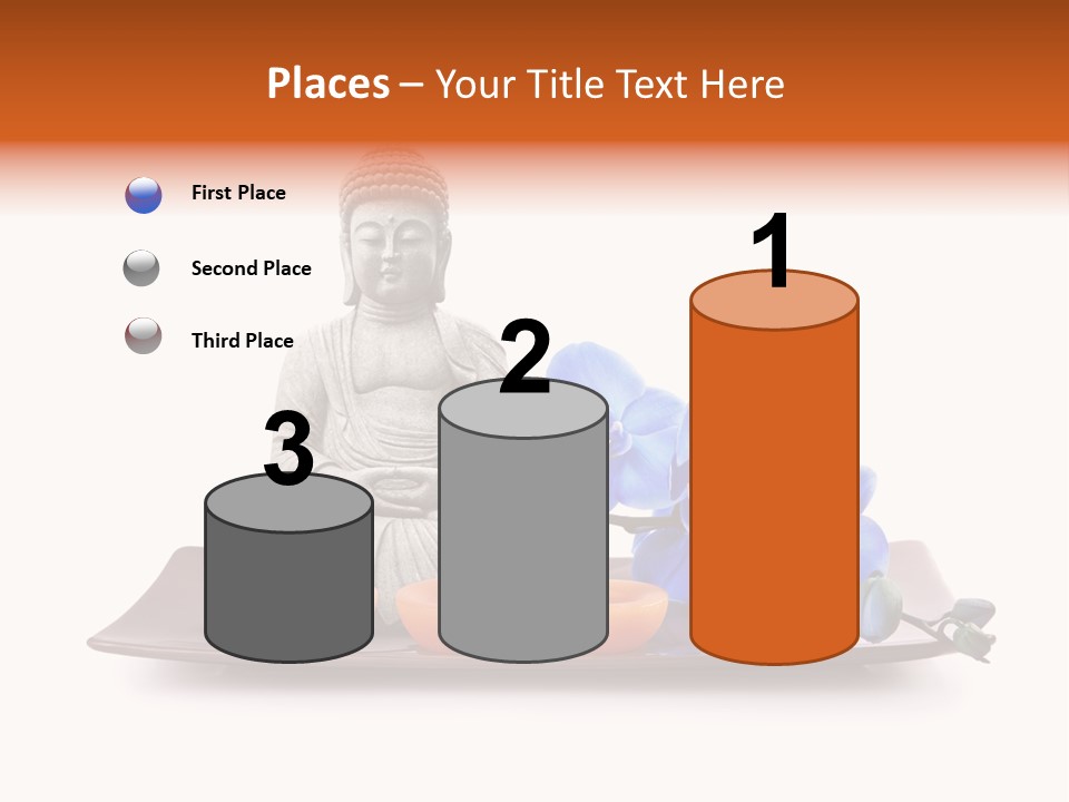 Fond Boudha Asie PowerPoint Template